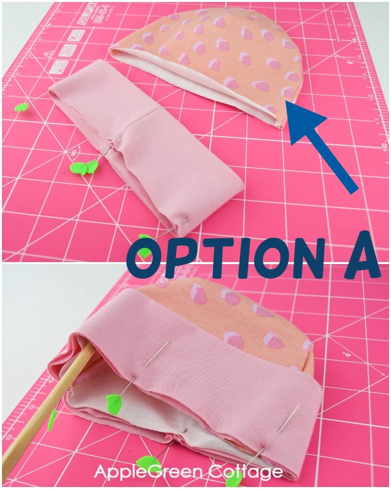 standard baby hat sewing step