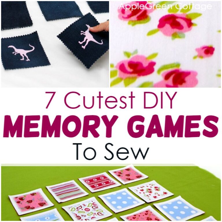 7 Diy Memory Games To Sew Now - AppleGreen Cottage