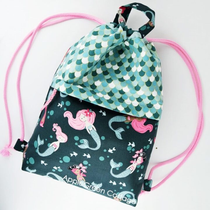 The Best Drawstring Backpack Pattern - AppleGreen Cottage
