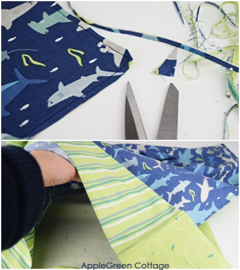 how to turn an envelope pillowcase