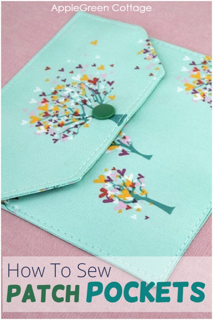 How to Sew Patch Pockets Beautiful And Easy! AppleGreen Cottage