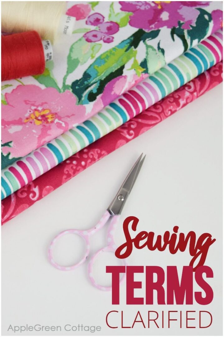 sewing terms glossary