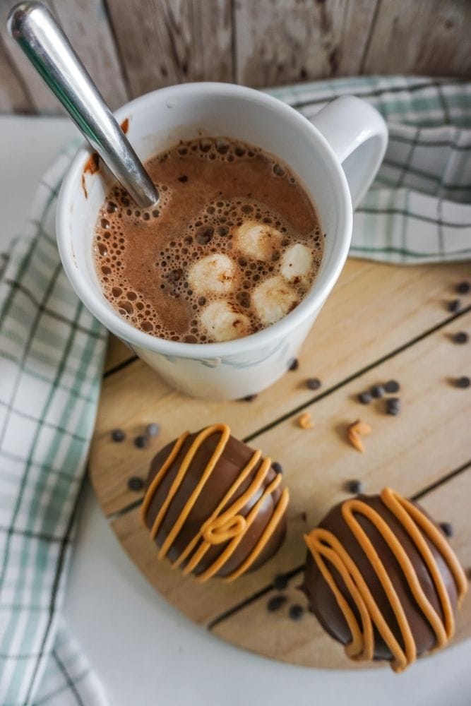 diy hot chocolate bombs with marshmallows