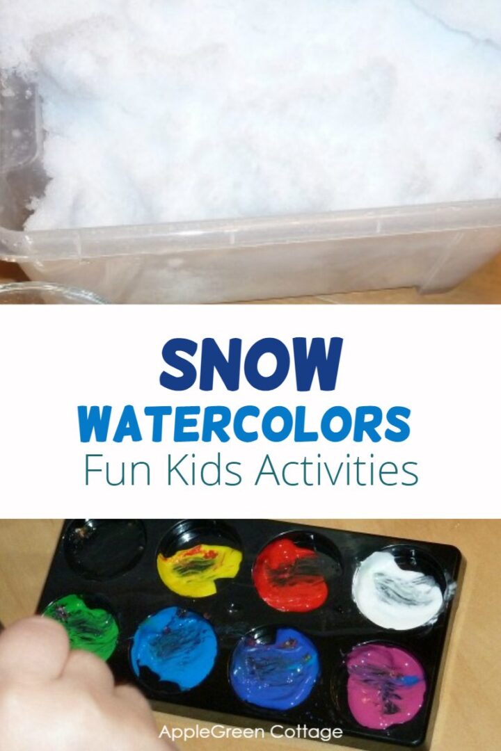 Snow Watercolors - Fun Winter Kids Activities