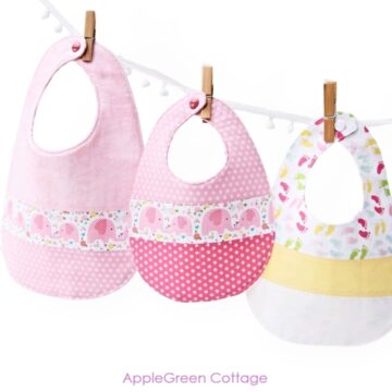 free baby bib pattern by applegreencottage