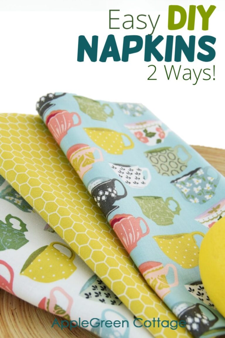Diy Cloth Napkins 2 Easy Ways To Sew Them Quickly!