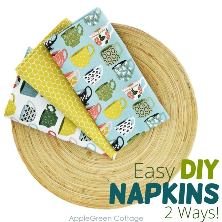 Diy Cloth Napkins 2 Easy Ways To Sew Them Quickly!