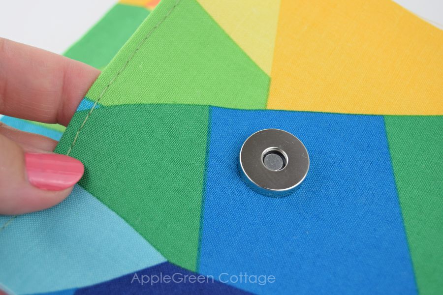 Magnetic Buttons for Making Wallets and Backpacks. Stock Photo