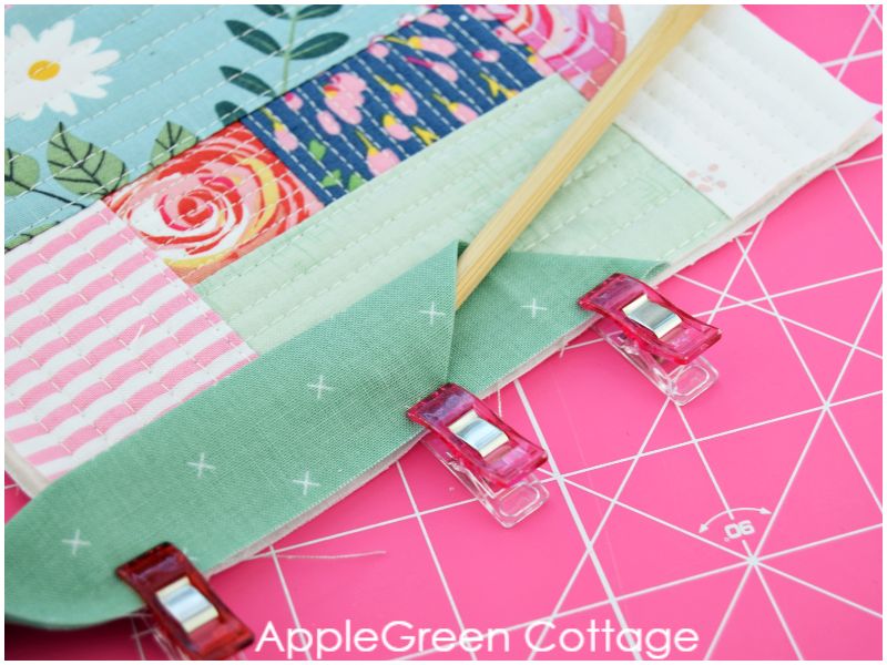 how to finish off binding on a quilt