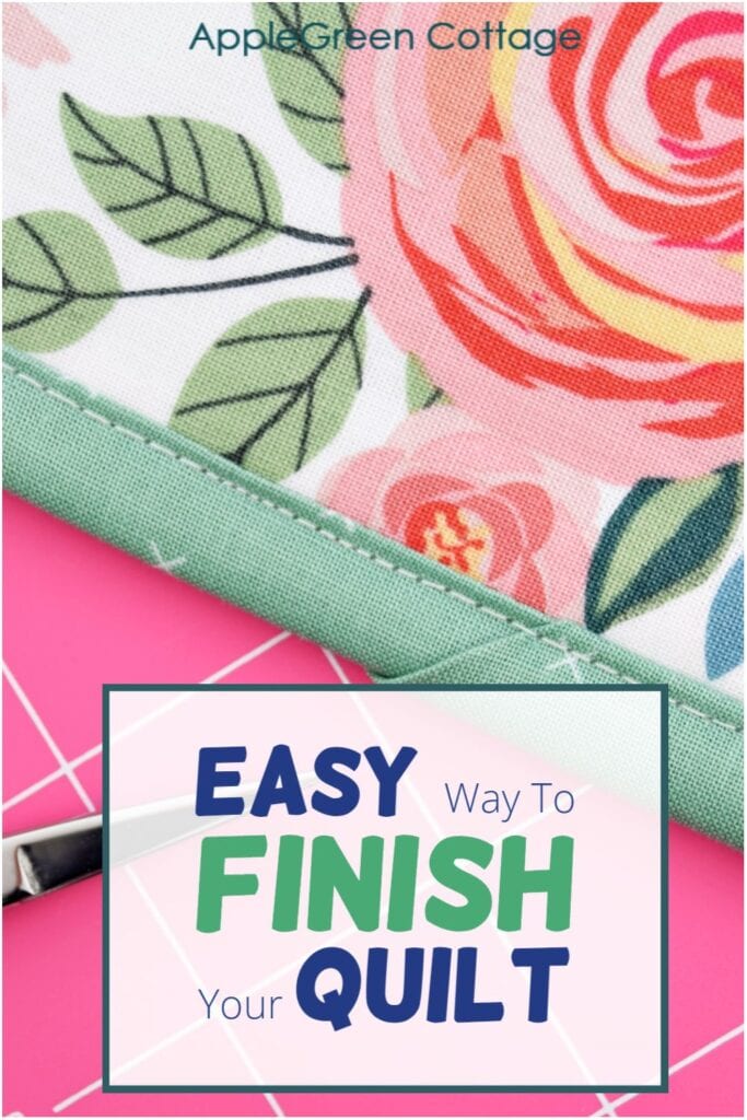 how to finish quilt binding