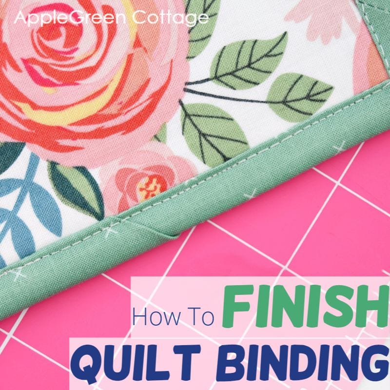 how to finish binding ends on a quilt