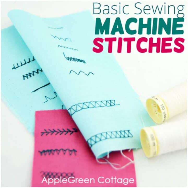 Basic Sewing Machine Stitches For Beginners! AppleGreen Cottage