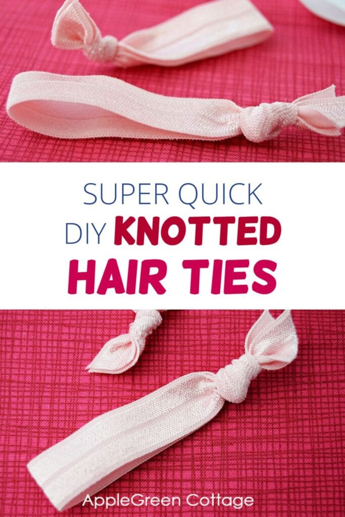 easy knotted hair ties