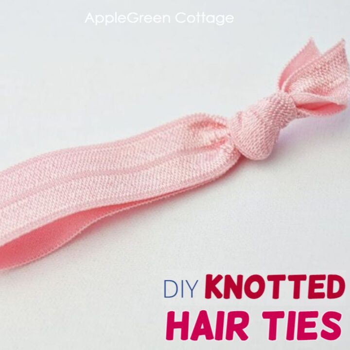 How To Diy Knotted Hair Ties in Seconds! AppleGreen Cottage