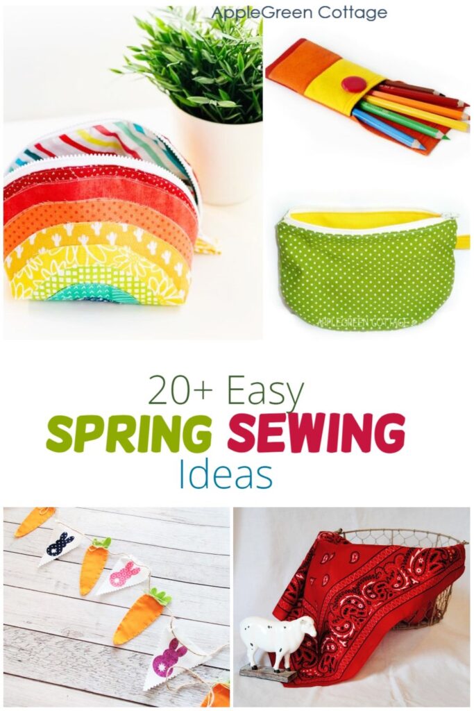 16 Fun Spring Sewing Projects- Easy Spring Crafts- A Cultivated Nest