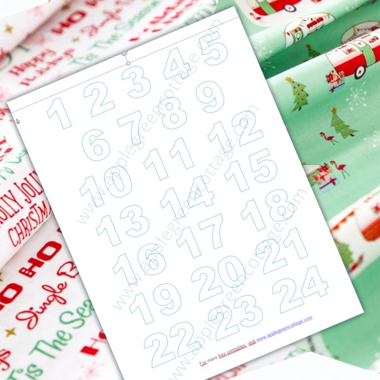 free printable number template