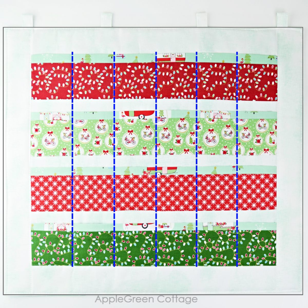 Diy Advent Calendar - Pretty And Easy to Sew! - AppleGreen Cottage