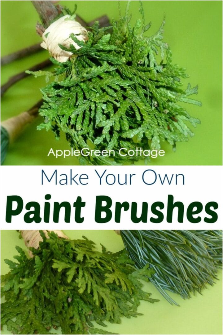 diy nature paint brushes