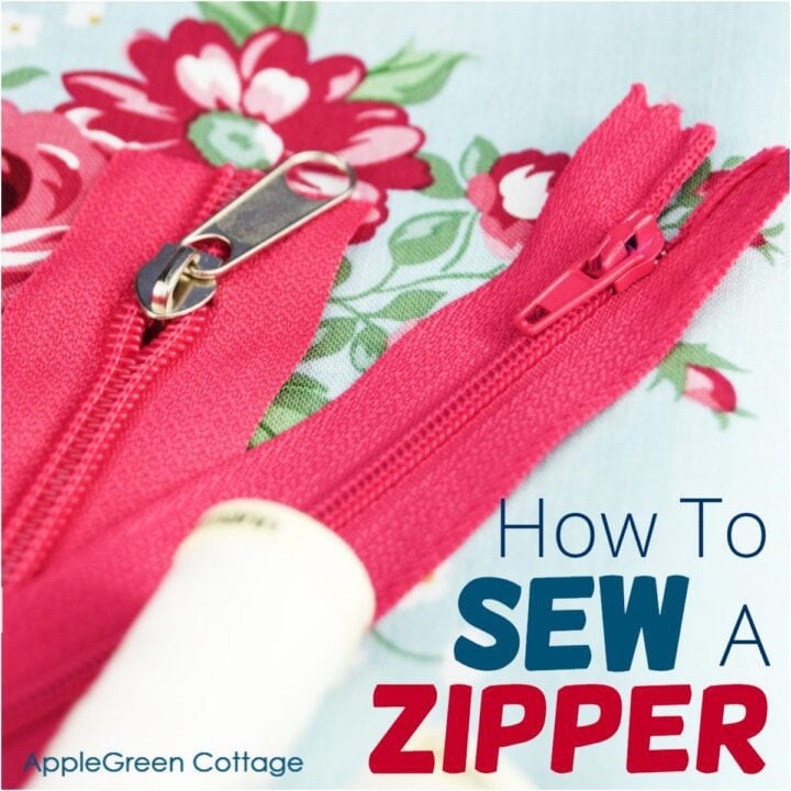 how to sew a zipper