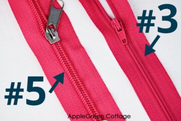 How To Sew A Zipper - Your Zipper Sewing Guide! - AppleGreen Cottage