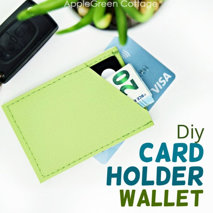 Easy Diy Card Holder Wallet Pattern - Free Pattern by AppleGreen Cottage