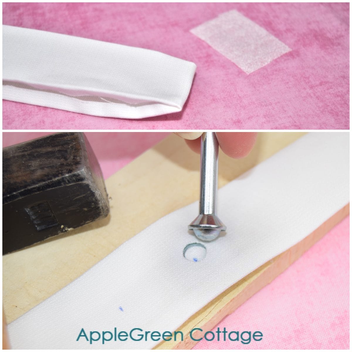 How To Install Grommets On Fabric AppleGreen Cottage