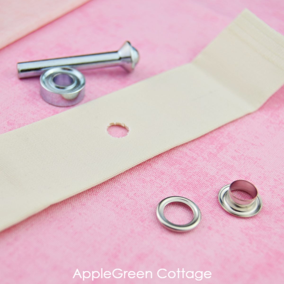 How To Install Grommets On Fabric AppleGreen Cottage