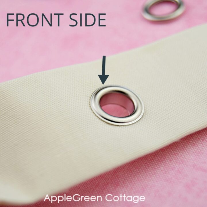 How To Install Grommets On Fabric - AppleGreen Cottage