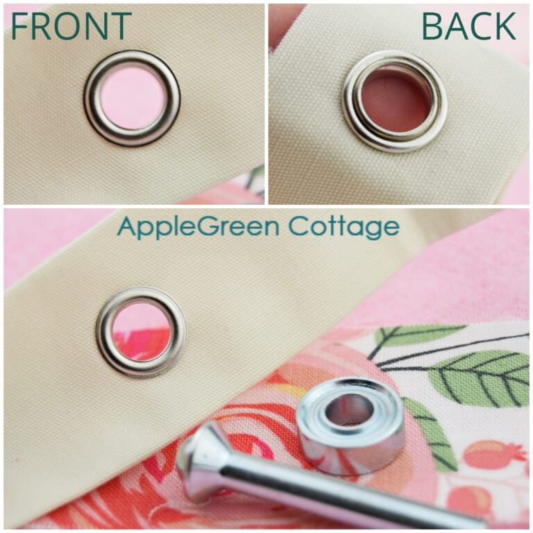 How To Install Grommets On Fabric AppleGreen Cottage
