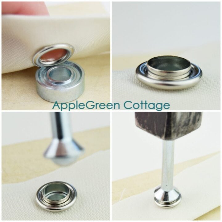 How To Install Grommets On Fabric - AppleGreen Cottage