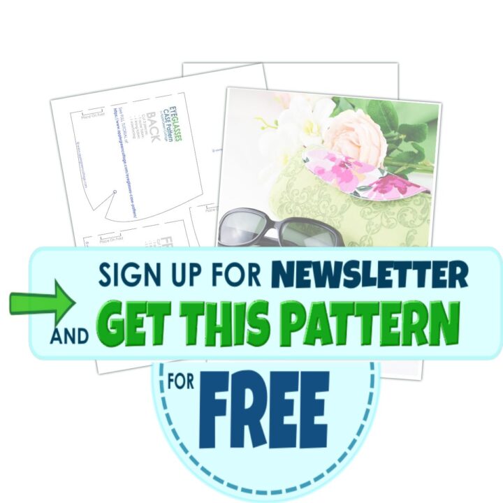 get free eyeglasses case pattern