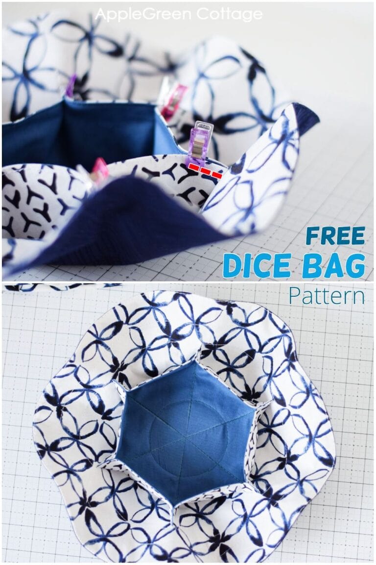 Free Multi-Pocket Dice Bag Pattern - AppleGreen Cottage