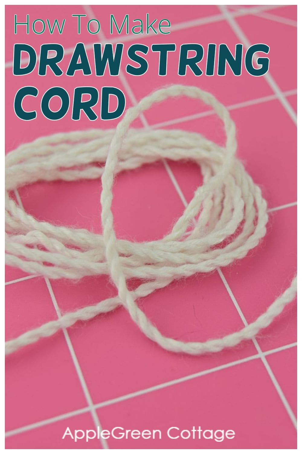 How To Make Twisted Cord Diy Drawstring Cord AppleGreen Cottage