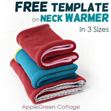 How To Make a Fleece Neck Warmer - With 3-Sized Neck Warmer Pattern