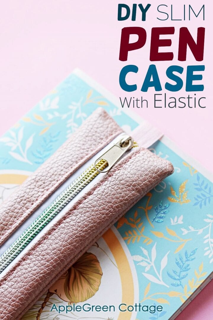 easy pencil case with elastic for journal