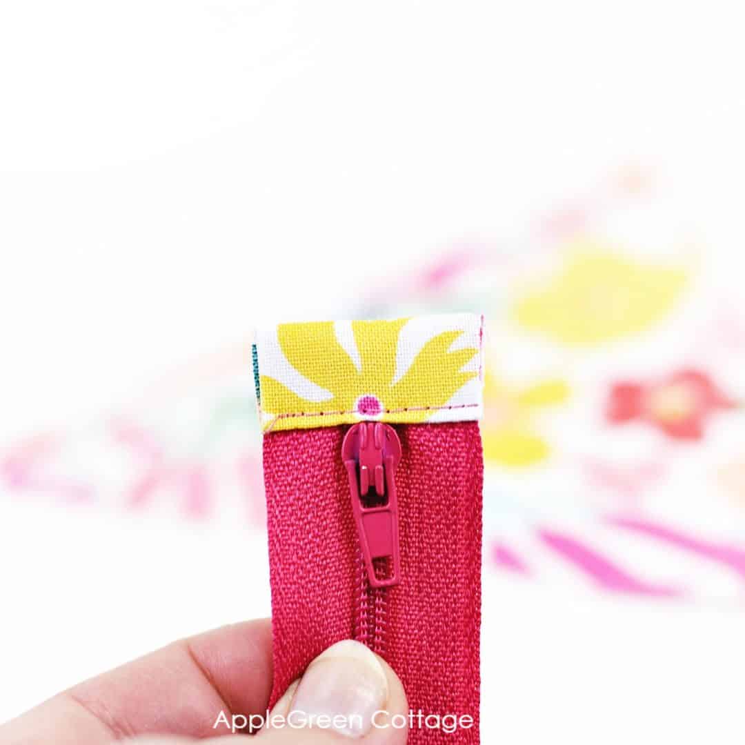 How To Shorten A Zipper And Add Zipper Tabs AppleGreen Cottage