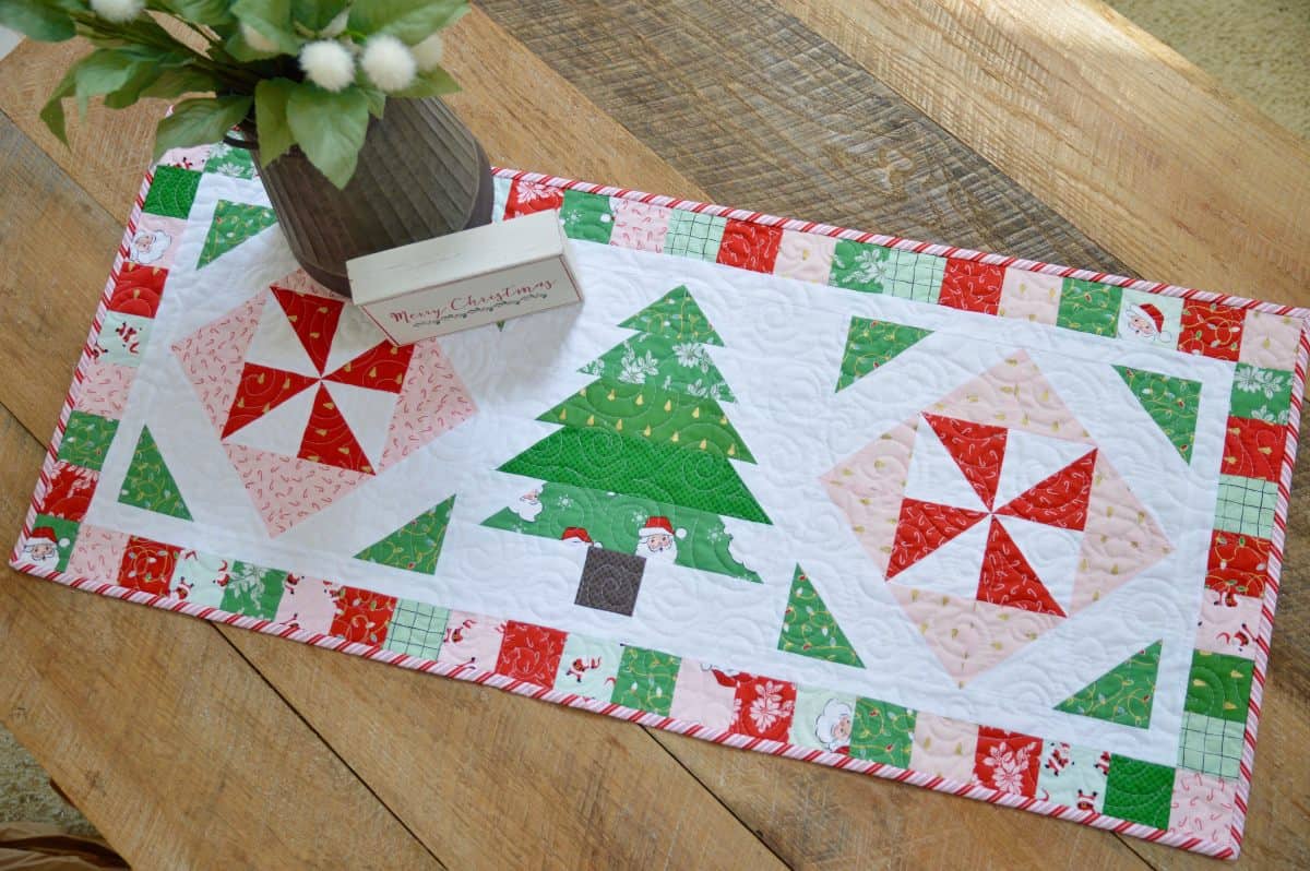 Quilt As You Go Braided Holiday Table Runner