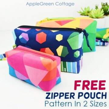 featured boxed free zipper pouch