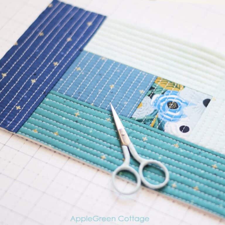 Quilt As You Go Mug Rug AppleGreen Cottage