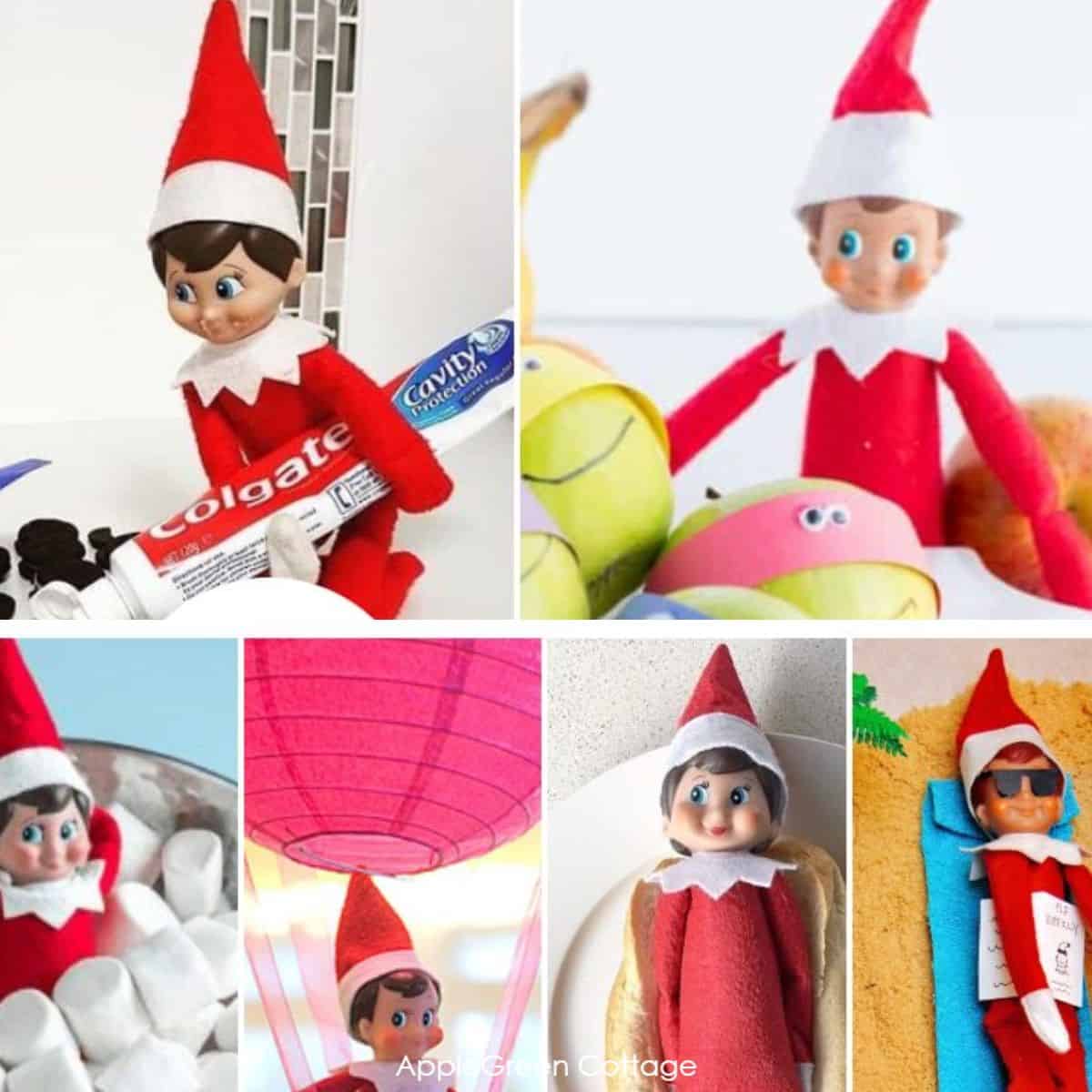 funny elf on the shelf scenes