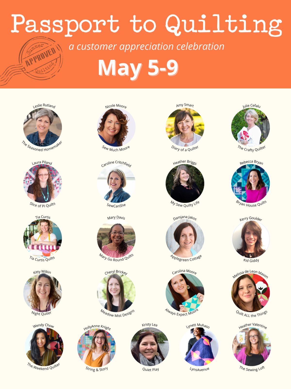 passport to quilting contributing pattern designers