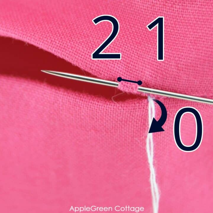 How To Do An Invisible Stitch (Ladder Stitch) by Hand