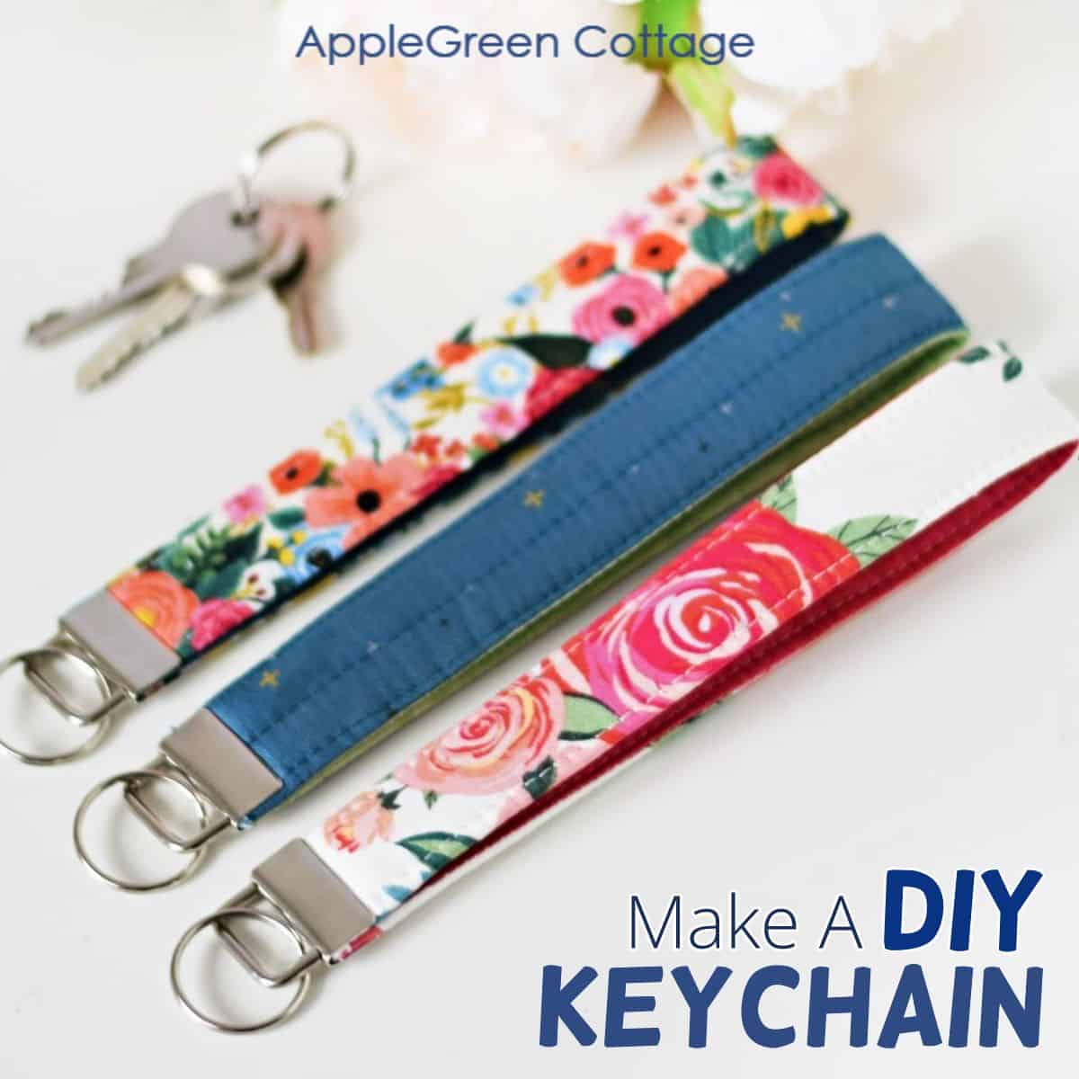 Lanyard Fabric Keychain, Full Color Printing