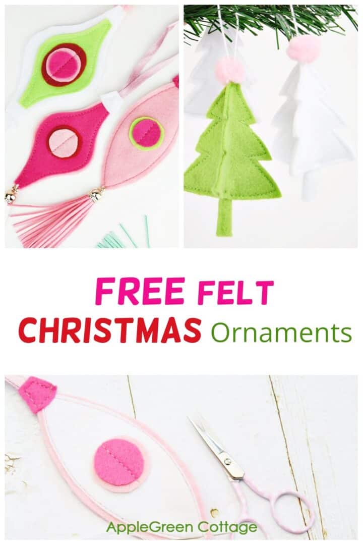 8 Adorable Felt Ornament Patterns For Your Christmas Home