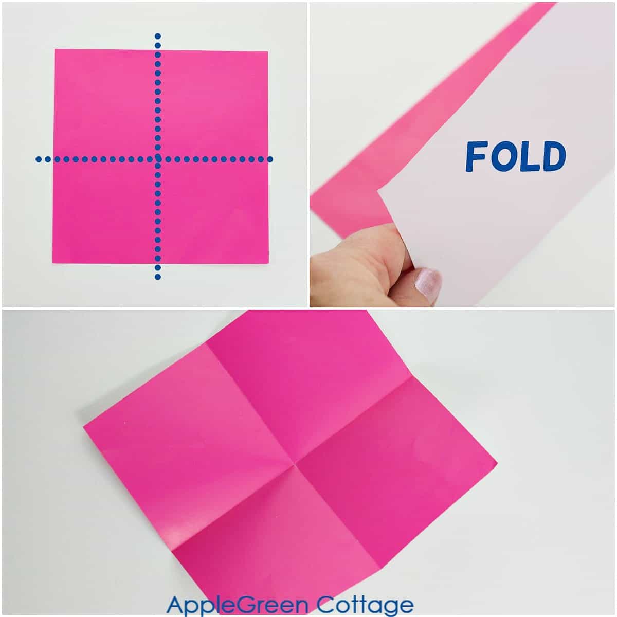 folded paper squares to make origami stars