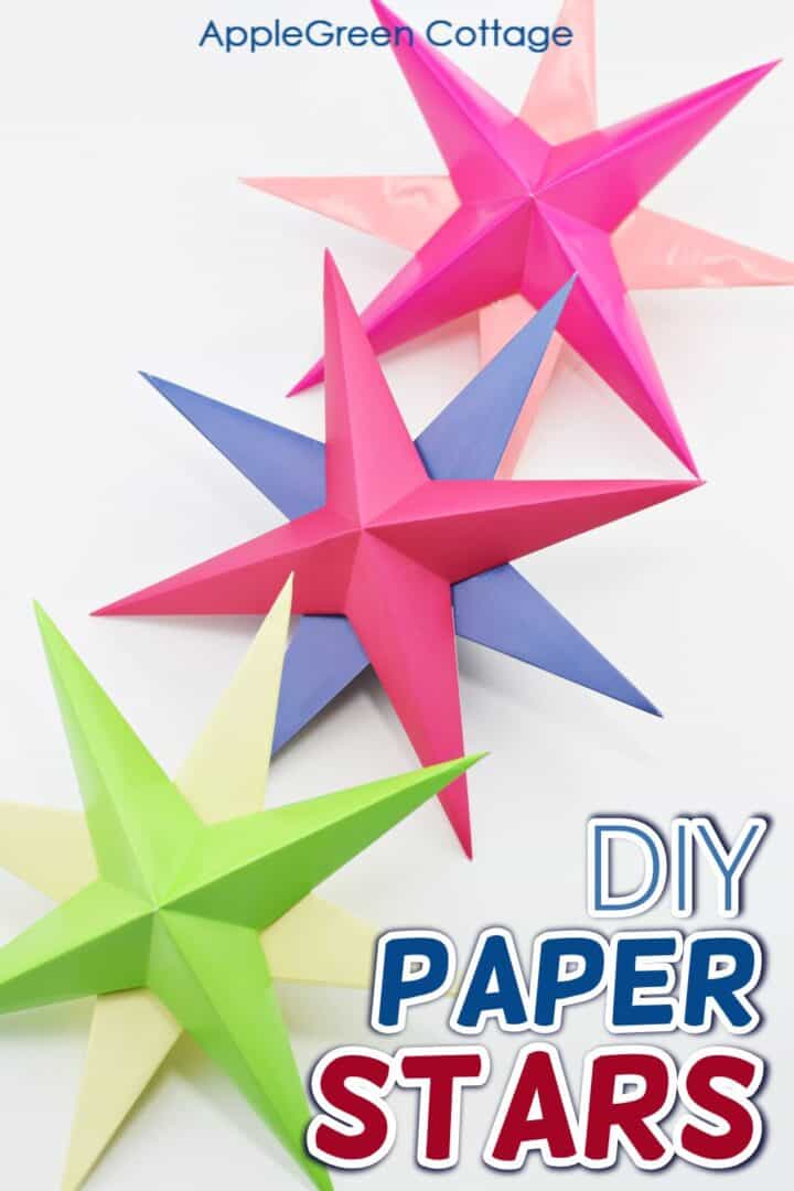 how to make an paper star How to Make Cute Paper Stars