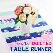 How To Make A Table Runner - Quick + Reversible! - AppleGreen Cottage
