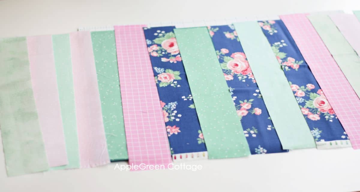 various fabric strips