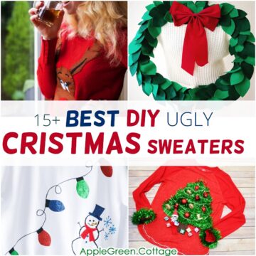 15+ Best Diy Ugly christmas sweater Ideas for 2022 - AppleGreen Cottage