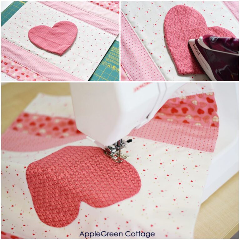 Valentine Table Runner Pattern To Make This Season - AppleGreen Cottage